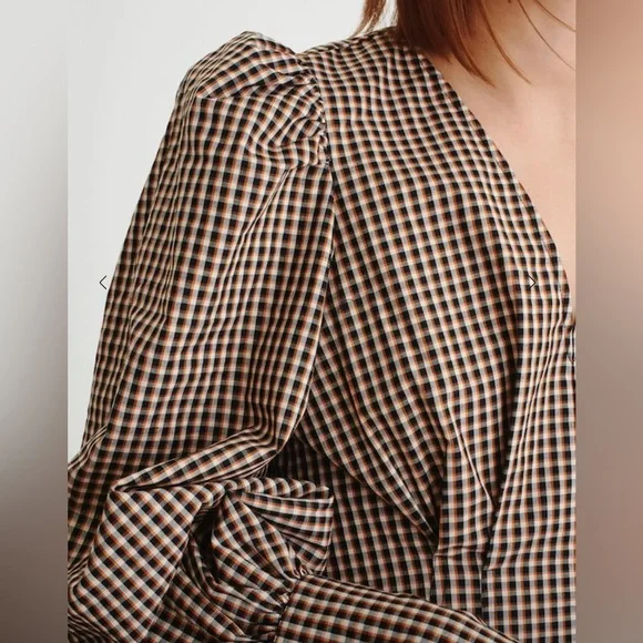 Inwear NWT Pedrine Mini Check Blouse. - Picture 2 of 10
